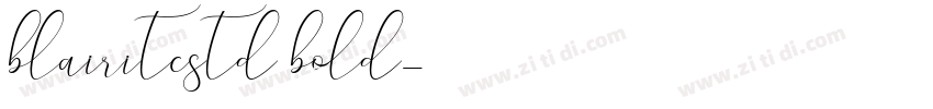 blairitcstd bold字体转换